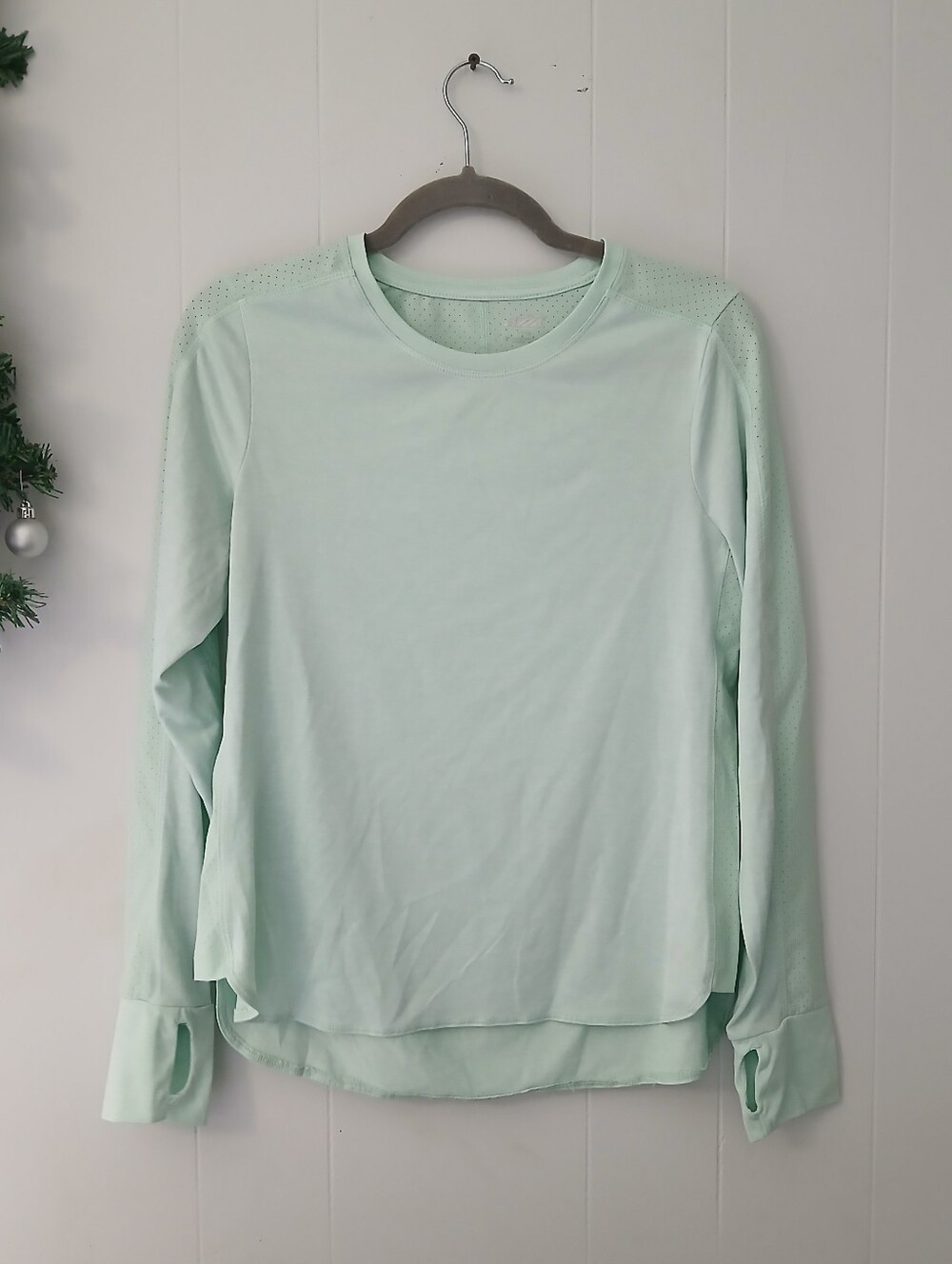 Avia Mint Green Long Sleeve Performance Top - Picture 2 of 5
